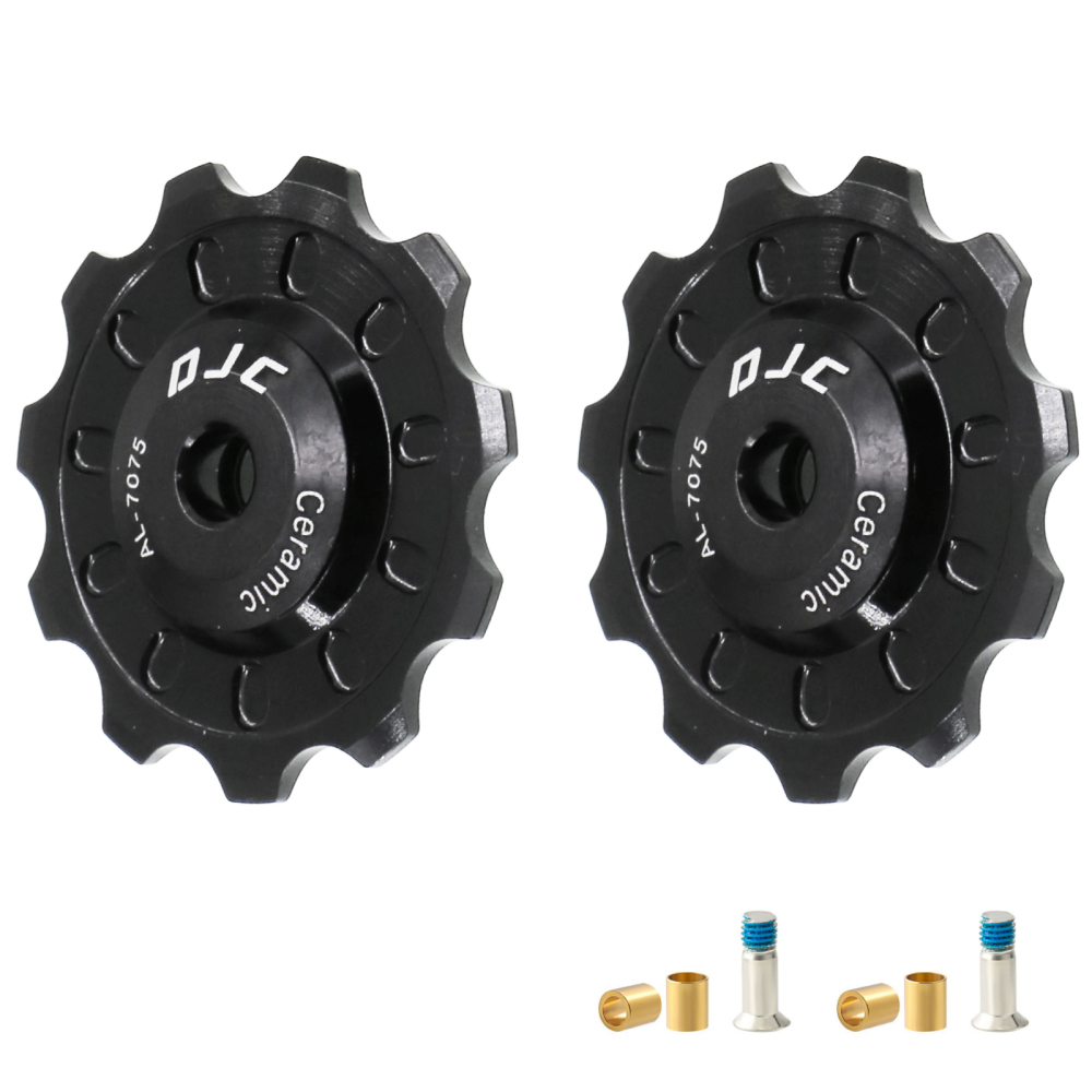 DJC Bike Ceramic Bearing Pulley Wheel Guide Roller Jockey 11T 12T 13T 14T 15T 16T 17T MTB Road Bike Rear Derailleur 8s-11s