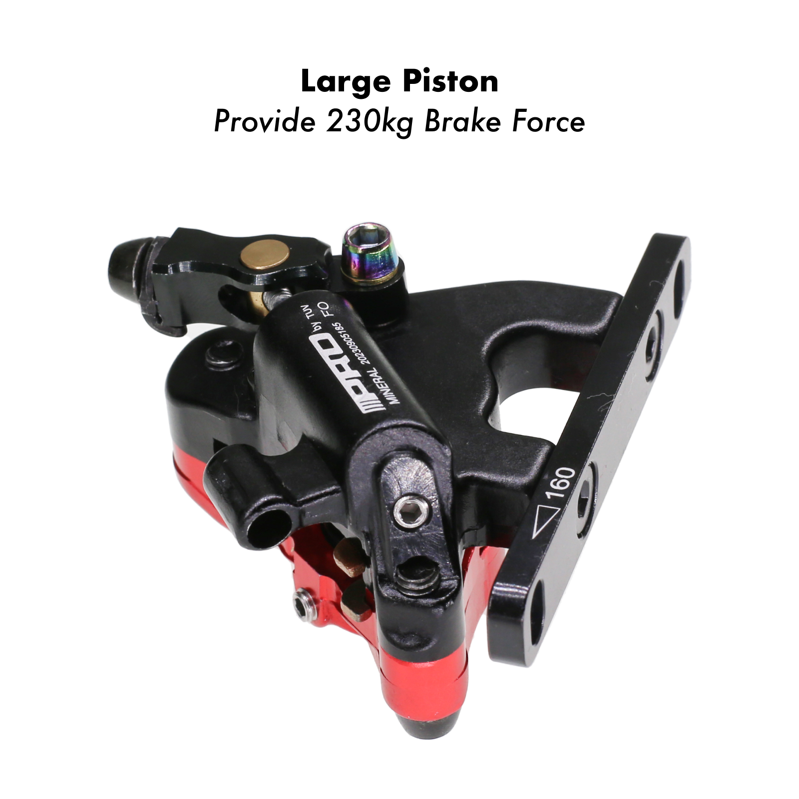 IIIPRO Road Bike Brake Caliper XTR Large Cylinder Oil Hydraulic Disc Brake Cable Pulling Brake Alu Uni Body 2 Pistons