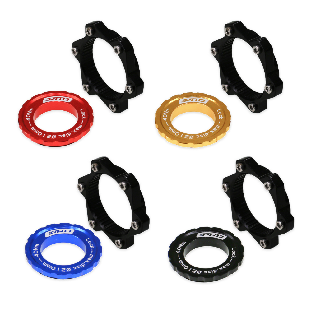 IIIPRO Centerlock to 6 holes Rotor Adapter with Lockring Bike Adapter for Centerlock Convert to 6 Bolts Rotor Disc MTB Road Bike