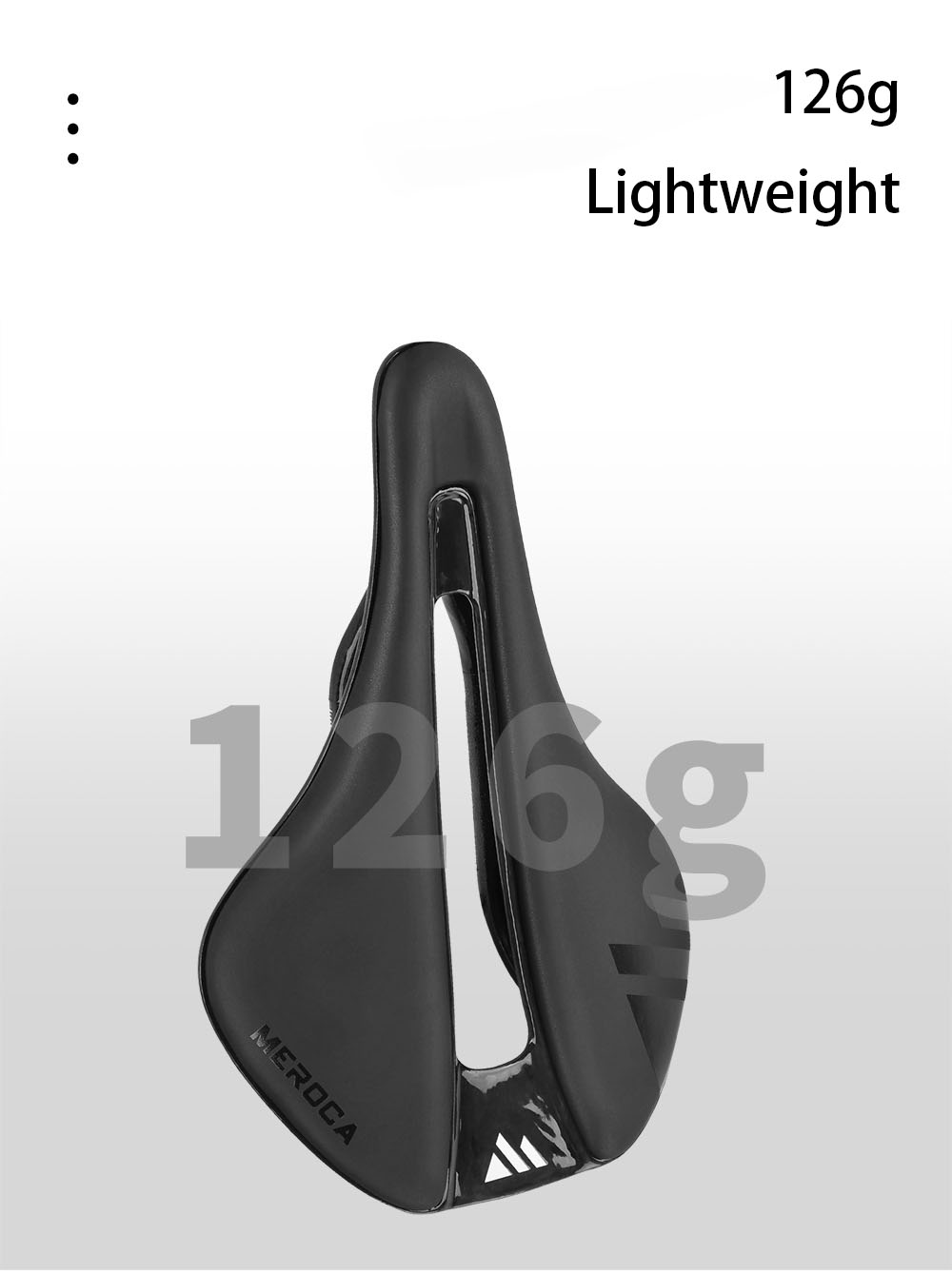 MEROCA T55 EVA Carbon Fiber Hollow Saddle High-Density Foam Padding Soft Seat Cushion Comfortable and Breathable