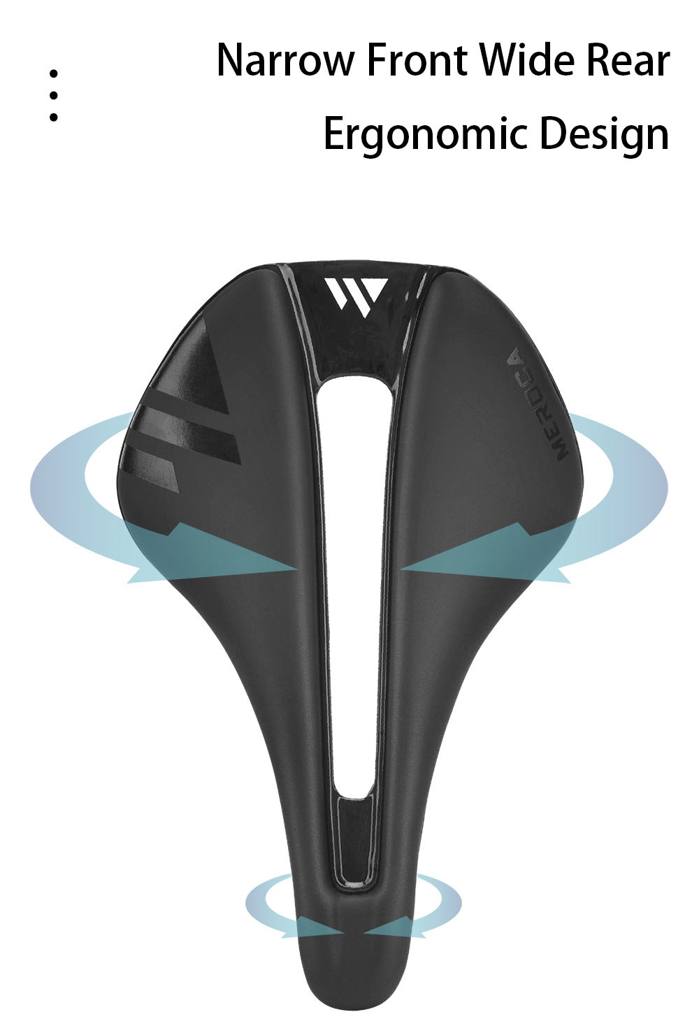 MEROCA T55 EVA Carbon Fiber Hollow Saddle High-Density Foam Padding Soft Seat Cushion Comfortable and Breathable