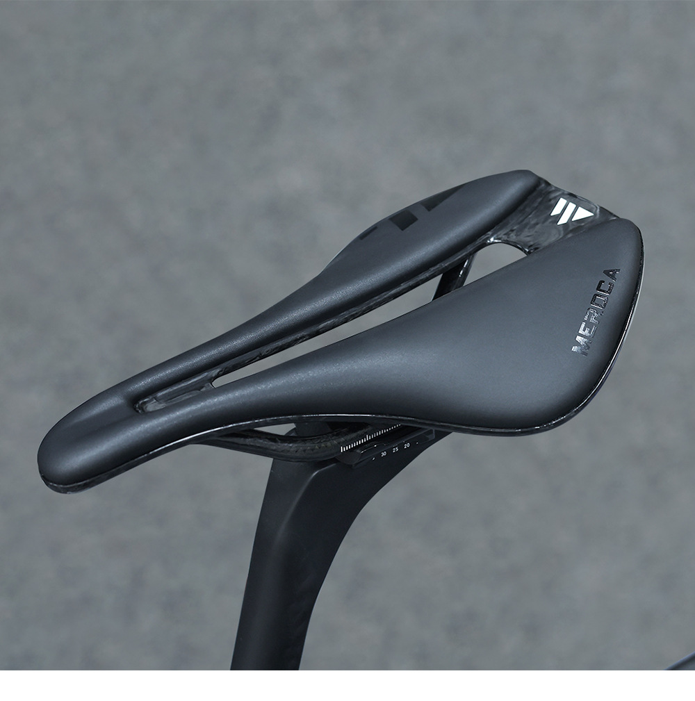 MEROCA T55 EVA Carbon Fiber Hollow Saddle High-Density Foam Padding Soft Seat Cushion Comfortable and Breathable