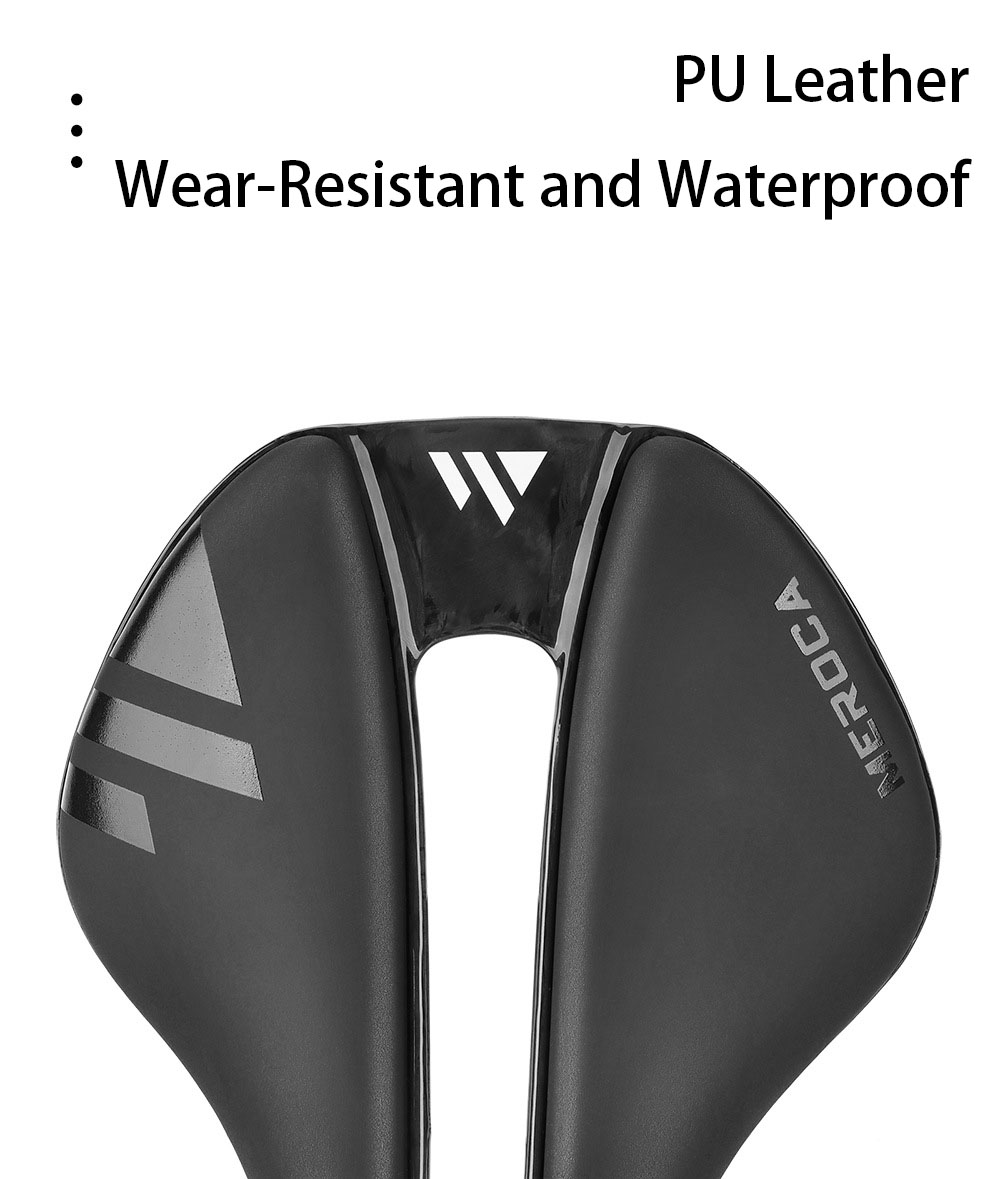 MEROCA T55 EVA Carbon Fiber Hollow Saddle High-Density Foam Padding Soft Seat Cushion Comfortable and Breathable
