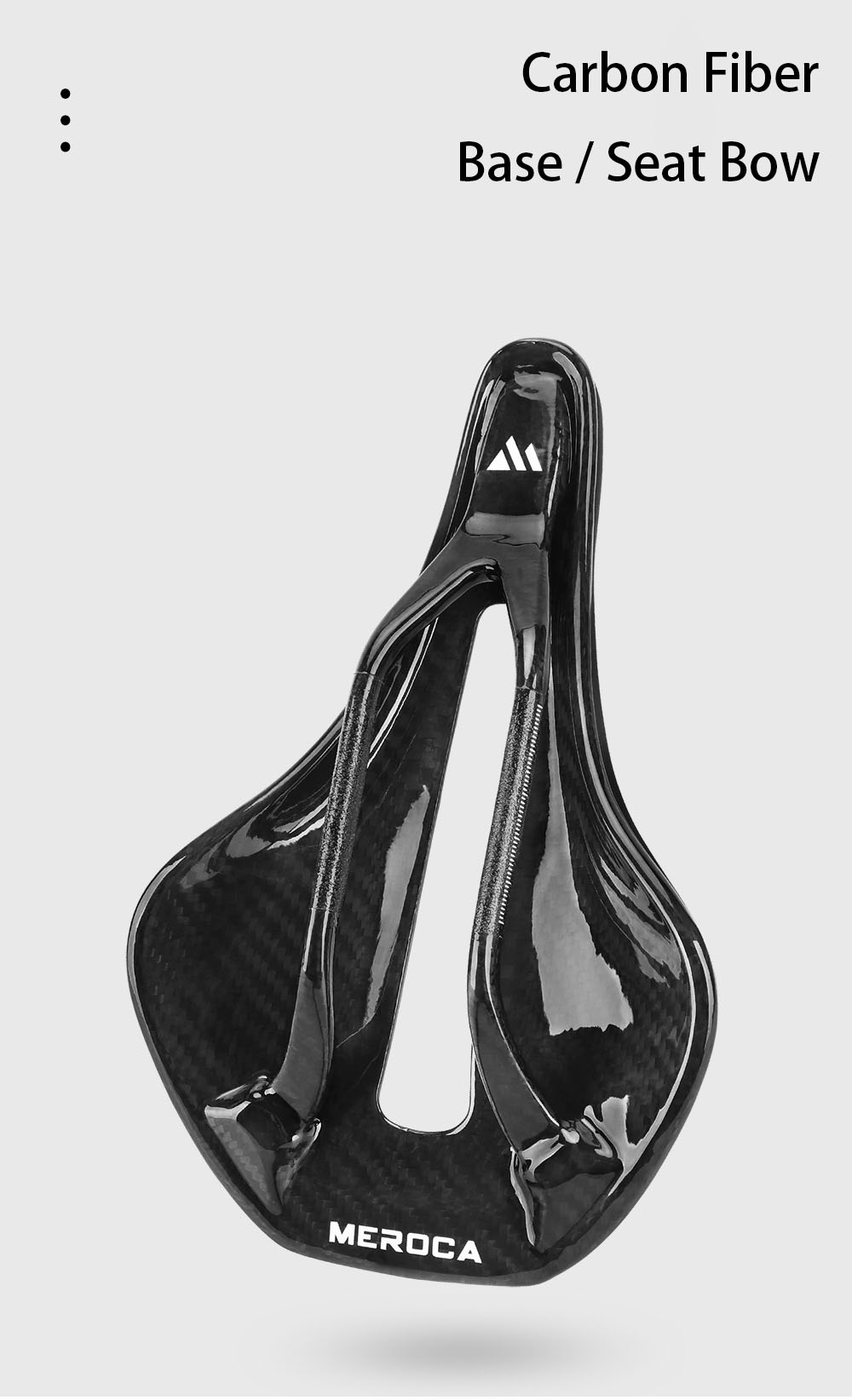 MEROCA T55 EVA Carbon Fiber Hollow Saddle High-Density Foam Padding Soft Seat Cushion Comfortable and Breathable