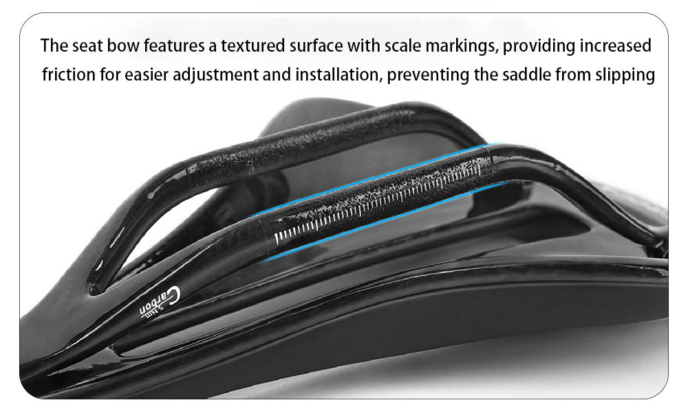MEROCA T55 EVA Carbon Fiber Hollow Saddle High-Density Foam Padding Soft Seat Cushion Comfortable and Breathable