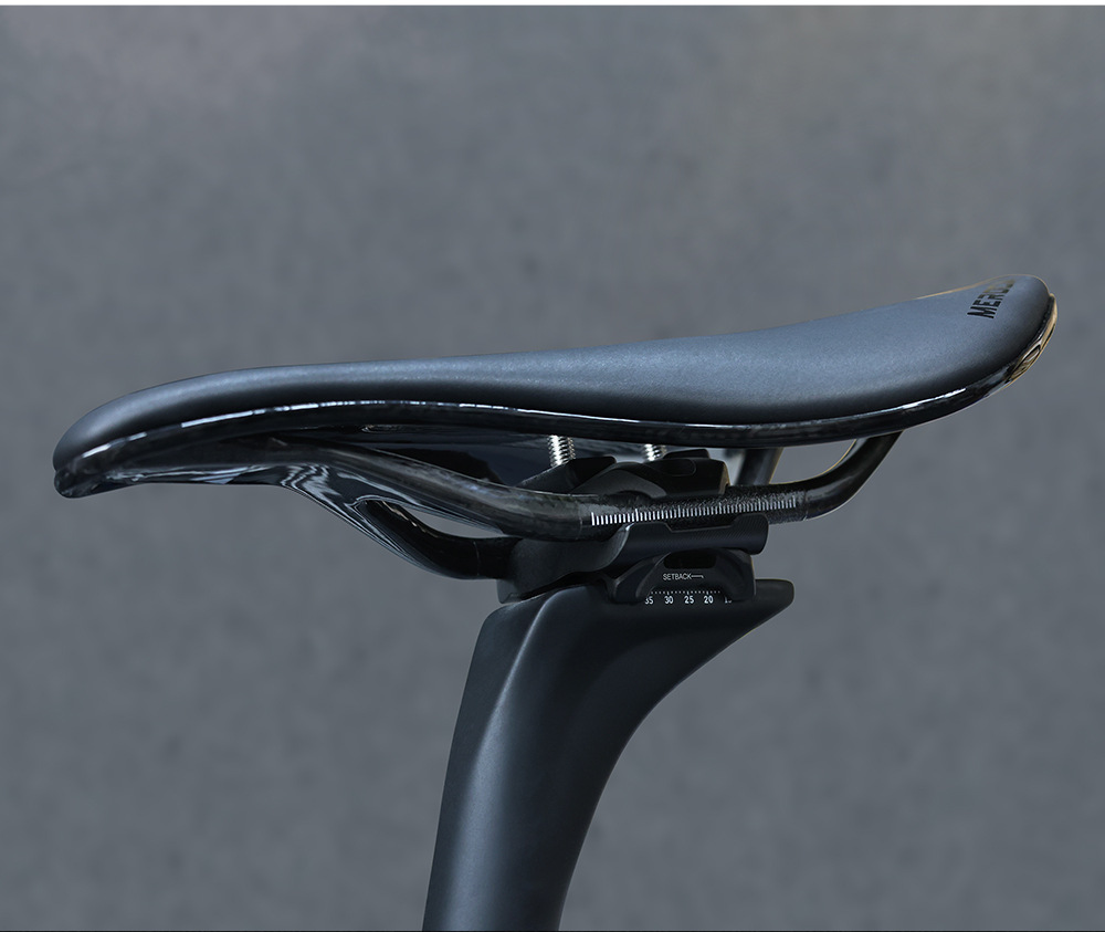 MEROCA T55 EVA Carbon Fiber Hollow Saddle High-Density Foam Padding Soft Seat Cushion Comfortable and Breathable