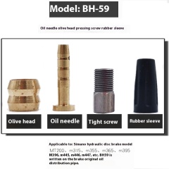 {BH59} Oil Needle + Olive Head + Screw + Rubber Sleeve