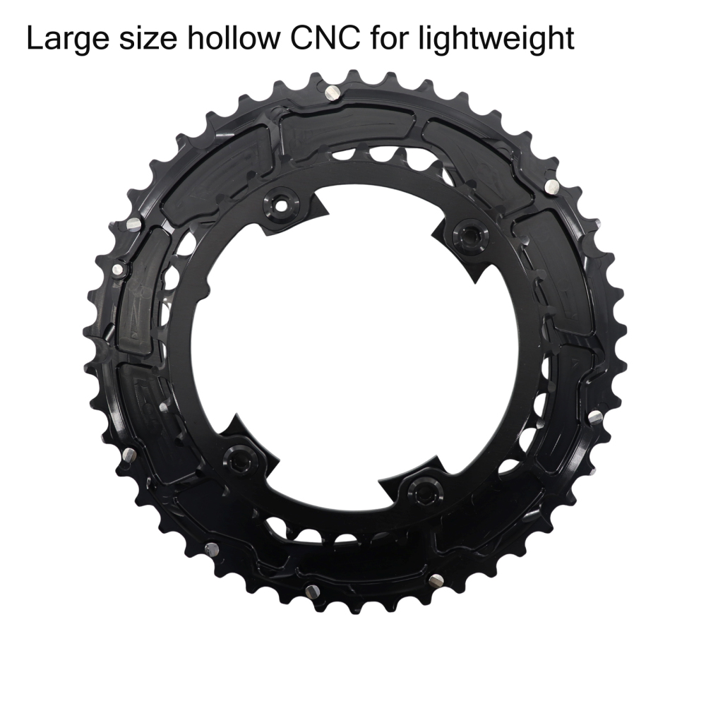 STONE 107BCD Bike Double Chainring Round 2X for Sram Rival ETAP Flattop AXS 12S 46T-33T 48T-35T 50T-37T 52T-39T 54-41T