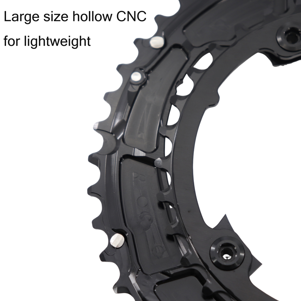 STONE 107BCD Bike Double Chainring Round 2X for Sram Rival ETAP Flattop AXS 12S 46T-33T 48T-35T 50T-37T 52T-39T 54-41T