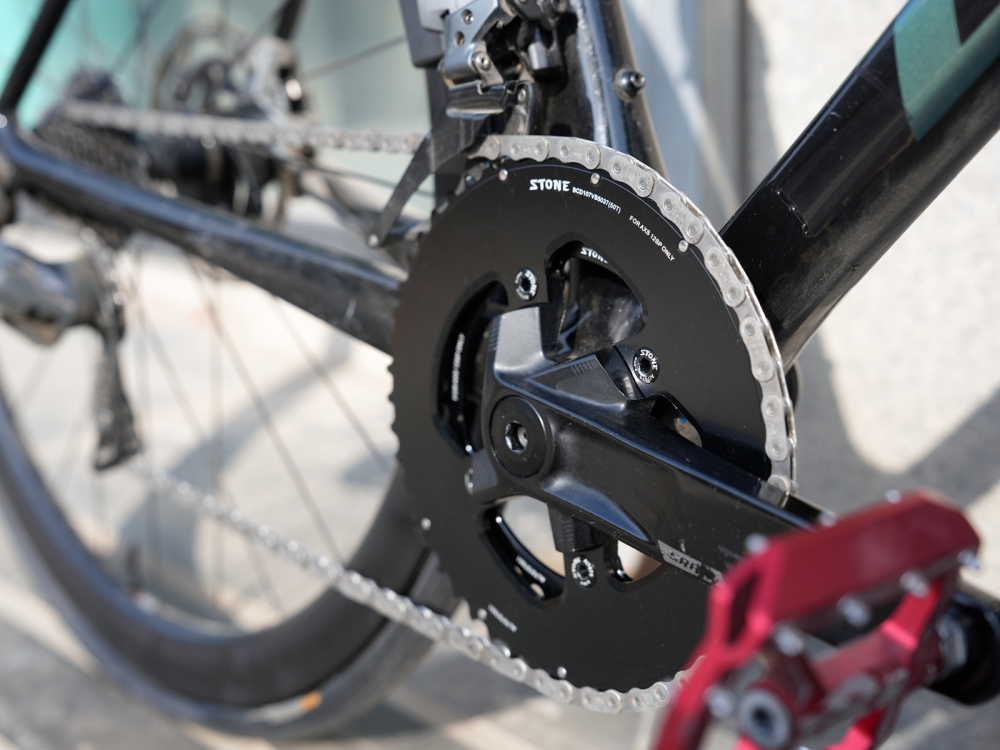 STONE 107BCD Bike Double Chainring Round 2X for Sram Rival ETAP Flattop AXS 12S 46T-33T 48T-35T 50T-37T 52T-39T 54-41T