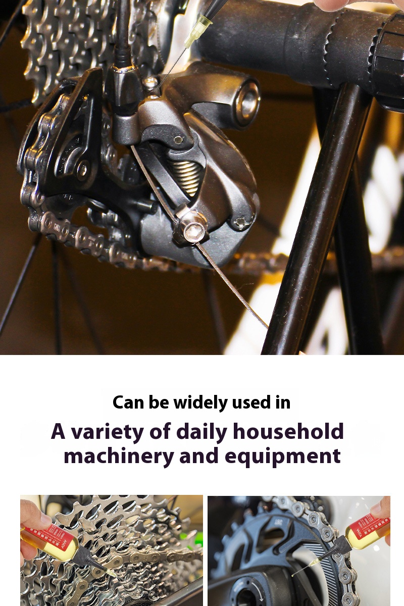 VXM Bike Chain Lubricant Chain Oil Bike Lube Anti-Rust 60ml Maintenance Oil Weatherproof For Mountain City Folding Road