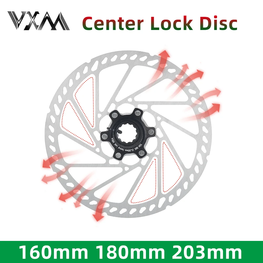 VXM Bicycle Brake Rotor Center Lock Hub Mount 160mm 180mm 203mm Disc ...