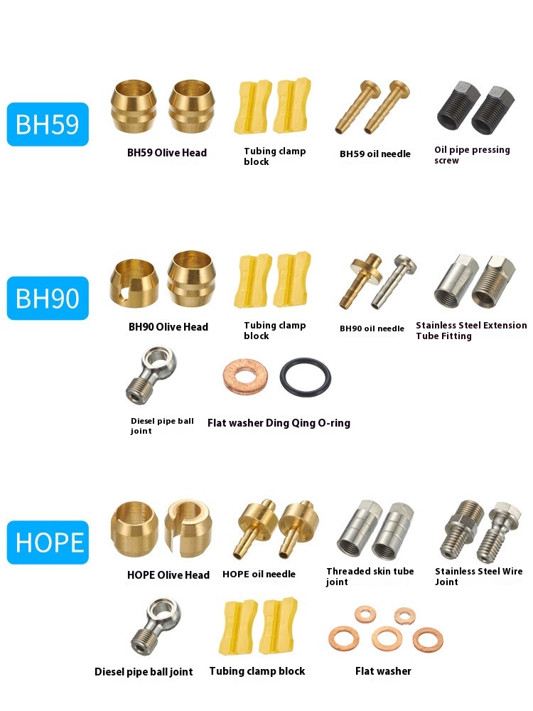EZmtb Mountain Bike Brake Hose Fittings with 5-Way Ball Joint Hydraulic Connectors BH90 BH59 HOPE