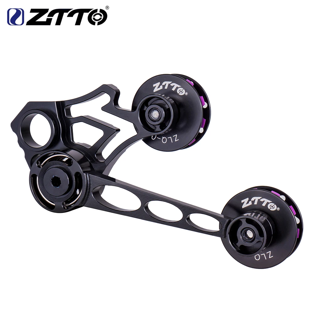 JKLapin Bicycle Chainring Tensioner Rear Derailleur Zipper Folding Bike Chain Guide Pulley For