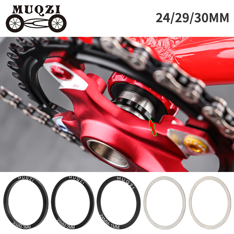 EMagTech 12pcs Guarnizione Di Supporto Per Pedale Per Bicicletta 30mm Fondo Per Bicicletta Distanziatore Inferiore Della Pedivella Rondelle Di Cuneo Parti Accessori Per La Strada Per BB86/91/92/ BB30