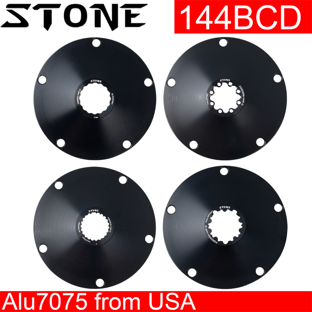 STONE bike chainring spider 144bcd for crankset 3 pins 8 pins bolts EC90 XXE GP3 kapic aldhu vegast for sram for rotor for easton direct mount axs flattop FORCE RED single speed 1x AXS Flattop T-type 8 bolts pins