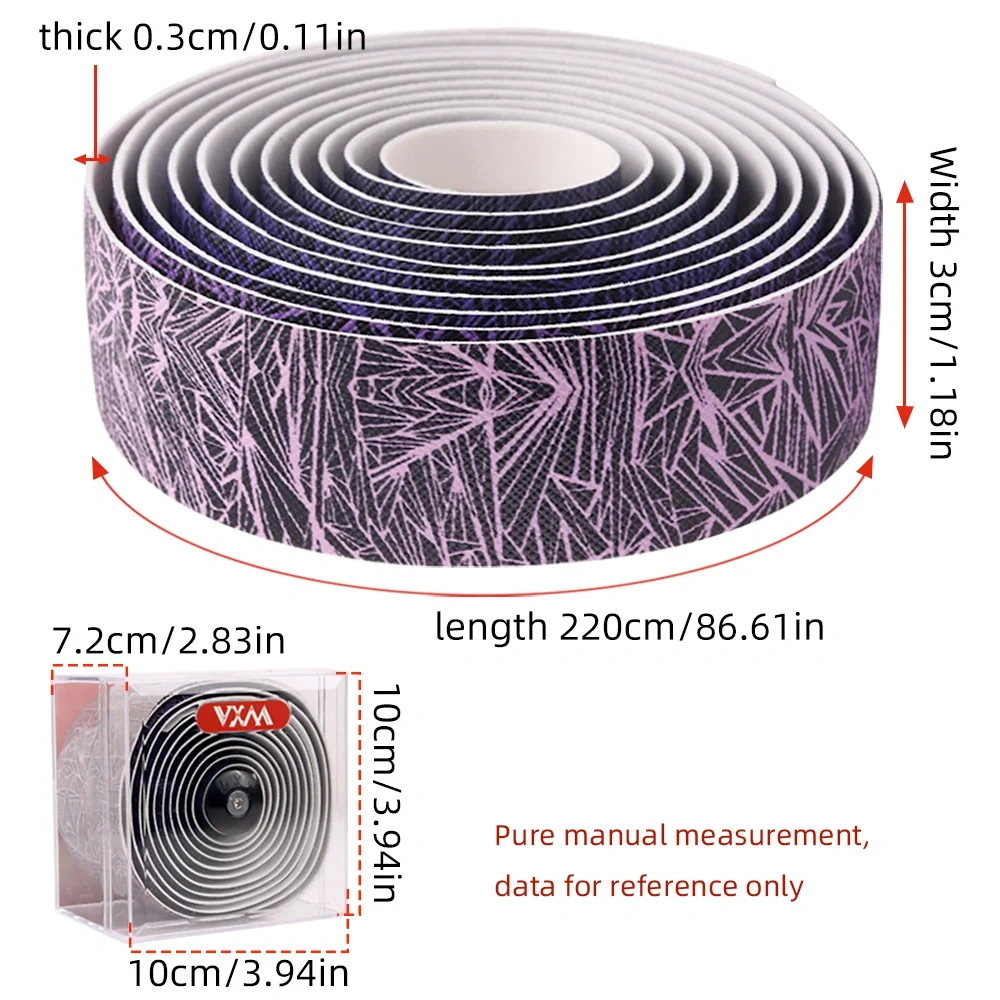 1 Pair Road Bike Handlebar Tape Anti-Slip Shock Handle Bar Tape with PU Anti-Vibration Cycling Handlebar Durable Tape vogue part