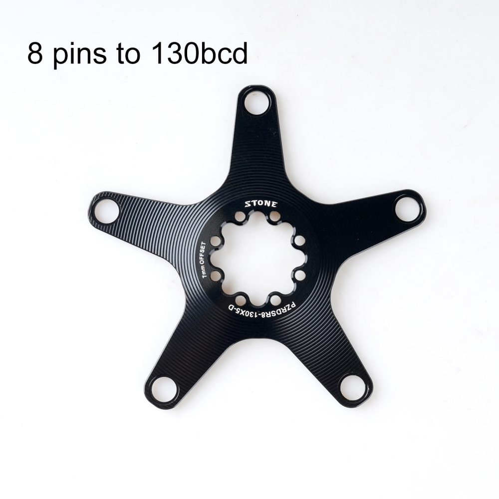 STONE bike chainring spider 1x speed 130bcd for crankset 3 pins 8 pins bolts EC90 XXE GP3 kapic aldhu vegast for sram for rotor for easton direct mount axs flattop FORCE RED single speed AXS Flattop T-type 8 bolts pins 7mm offset