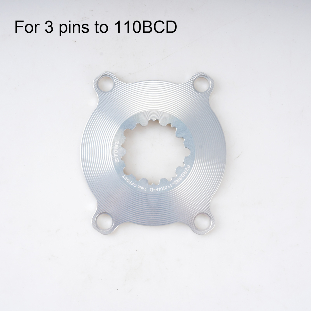 STONE bike chainring spider  1x speed 110bcd for crankset 3 pins 8 pins EC90 XXE GP3 kapic aldhu vegast for sram for rotor for easton direct mount axs flattop FORCE RED single speed AXS Flattop T-type 8 bolts pins 7mm offset