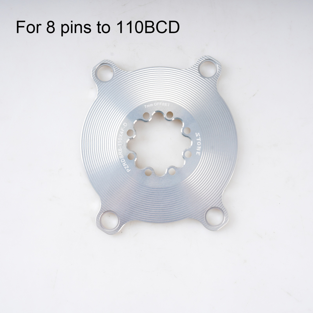 STONE bike chainring spider  1x speed 110bcd for crankset 3 pins 8 pins EC90 XXE GP3 kapic aldhu vegast for sram for rotor for easton direct mount axs flattop FORCE RED single speed AXS Flattop T-type 8 bolts pins 7mm offset