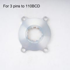 3 pin 4 arm silver 1x speed