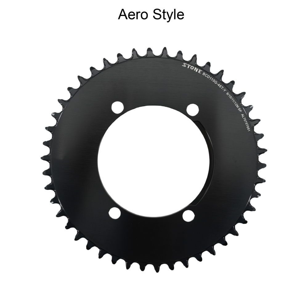 Stone Round Chainring 110 BCD for Shimano Gravel GRX FC RX810 RX600 34 36 38 40 42 46 58T 60T Tooth Road Bike Chainwheel 110bcd