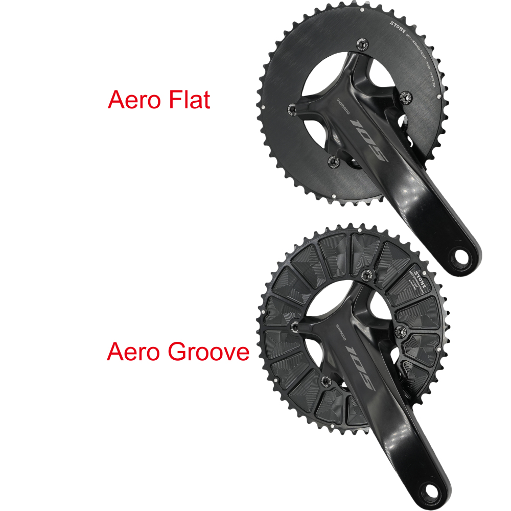 Stone 110bcd Round Double Chainring Aero for Shimano 105 R7100 UT R8100 DA R9200 Di2 Road Bike 58 55 52 36T 53 39 54 40 50 34 48 46