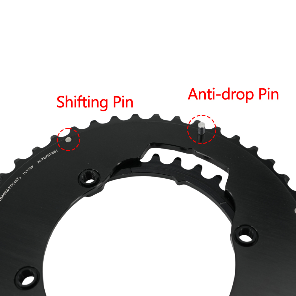 Stone 110bcd Round Double Chainring Aero for Shimano 105 R7100 UT R8100 DA R9200 Di2 Road Bike 58 55 52 36T 53 39 54 40 50 34 48 46