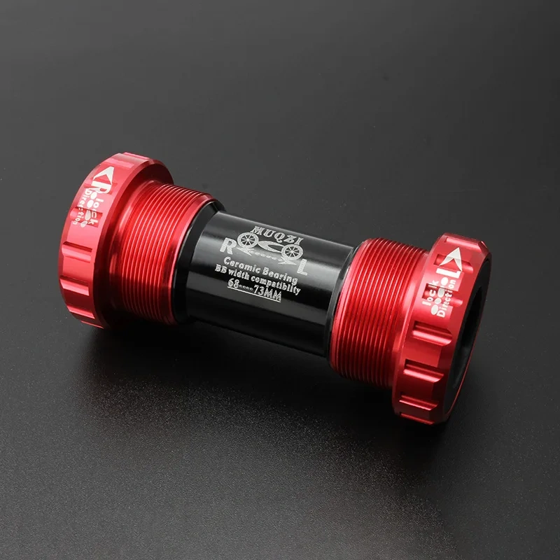 MUQZI BB68 BB73 Ceramic Bearing Bottom Bracket Threaded BB 68/73mm For 22mm 24mm MTB Road Bike Cranksets