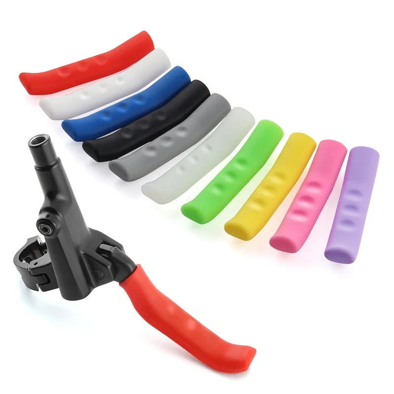 MUQZI Brake Handle Sleeve Brake Lever Protector Cover Mountain Road Fixed Gear Folding Bike Silicone Anti-Slip Protection Cover