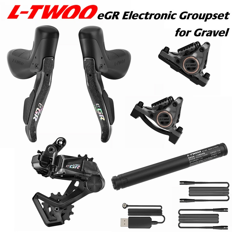 LTWOO eGR 1x12s / 1x11s Electronic Hydraulic Disc Brake Gravel Bike Groupset Road Electronic, APP programming, Gravel eGR Electronic Groupset