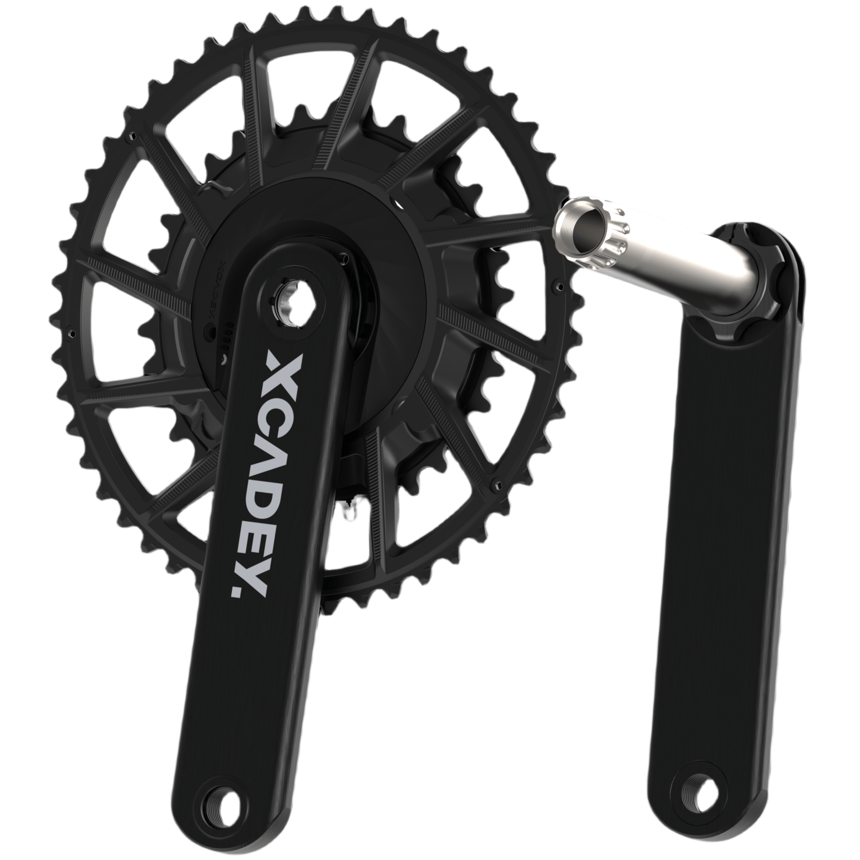 XCADEY Xpower Powermeter Power Meter Crankset 110BCD 4-bolt For Road Bike With Spider Length 155 /160 /165 /170 /172.5