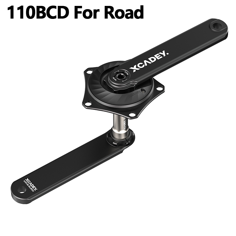 XCADEY Xpower Powermeter Power Meter Crankset 110BCD 5-bolt For Road Bike With Spider Length 155 /160 /165 /170 /172.5