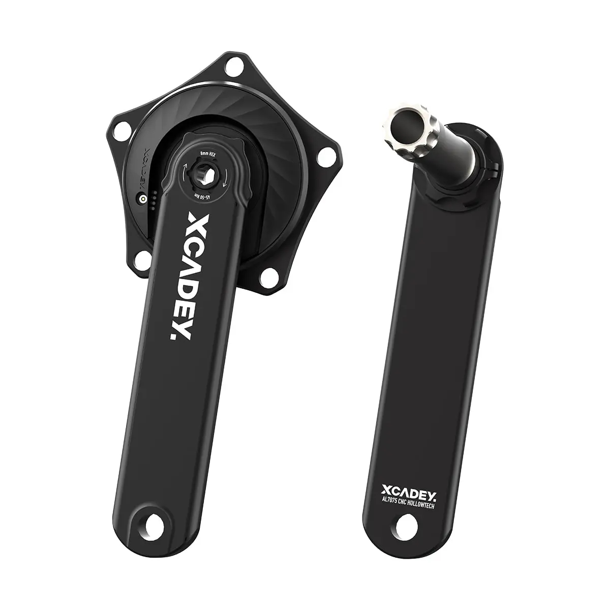 XCADEY Xpower Powermeter Power Meter Crankset 110BCD 5-bolt For Road Bike With Spider Length 155 /160 /165 /170 /172.5