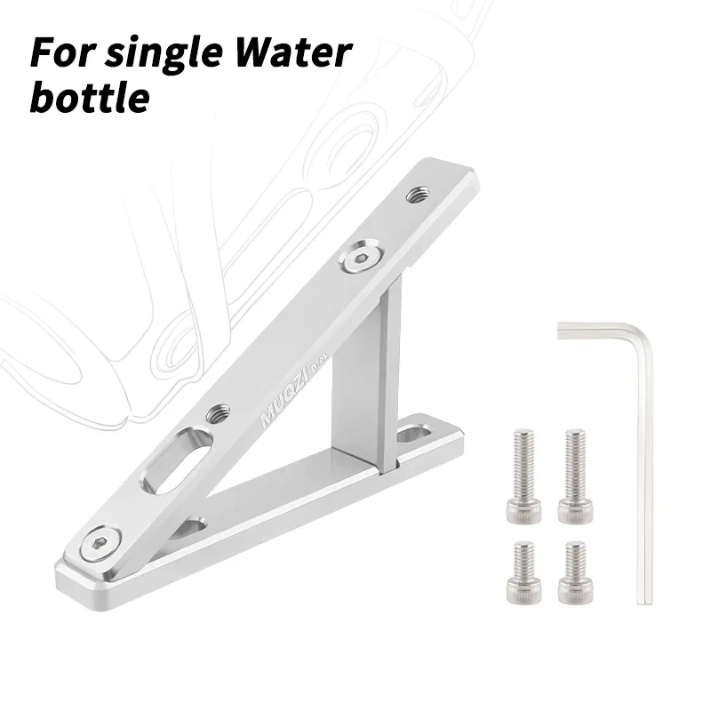 MUQZI Folding Bike Bottle Cage Adapter Bike Water Bottle Cage Adjustable Mount Holder Base
