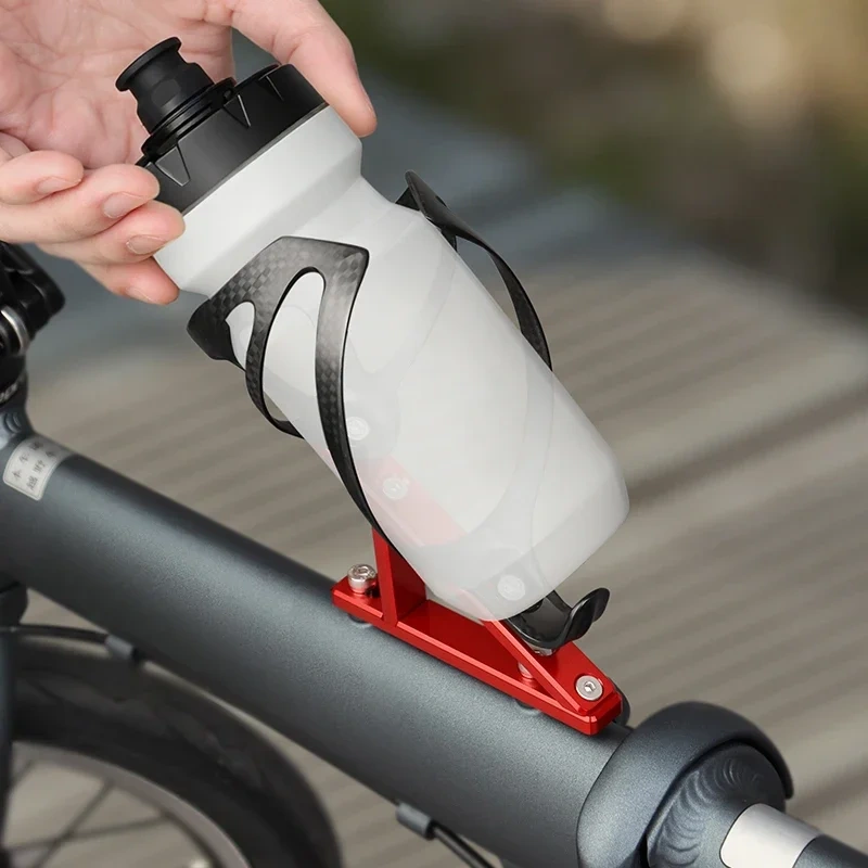 MUQZI Folding Bike Bottle Cage Adapter Bike Water Bottle Cage Adjustable Mount Holder Base