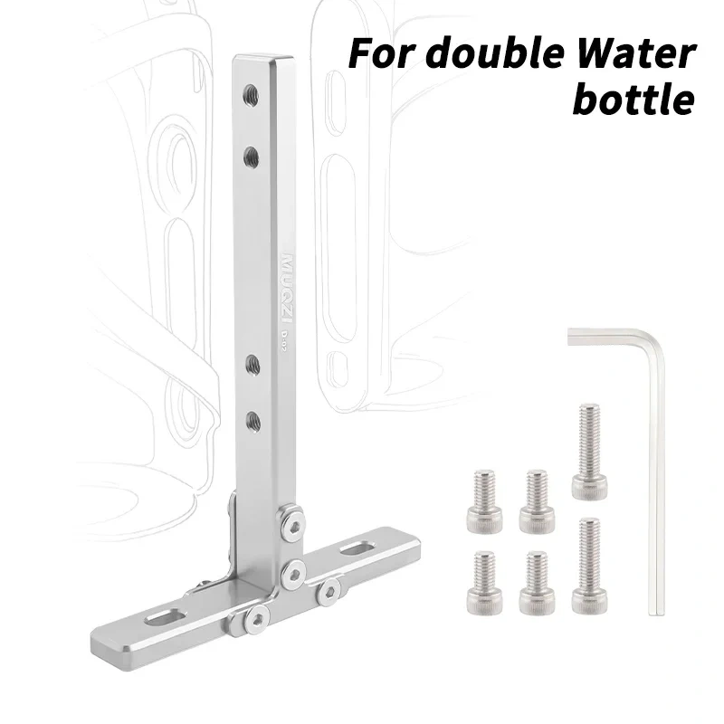 MUQZI Folding Bike Bottle Cage Adapter Bike Water Bottle Cage Adjustable Mount Holder Base