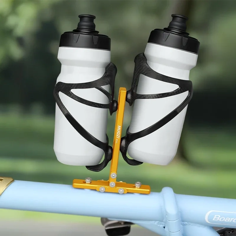 MUQZI Folding Bike Bottle Cage Adapter Bike Water Bottle Cage Adjustable Mount Holder Base