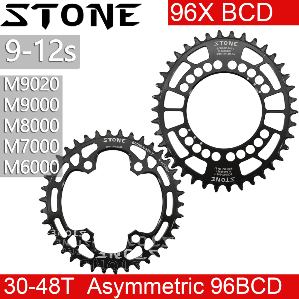 Stone bike Chainring 96BCD Round Oval for Deore M7000 M8000 M9000 M9020 MTB Bike Chain Wheel 30t 34 36 38 40 42 44 46T 48T 96bcd 12 Speed