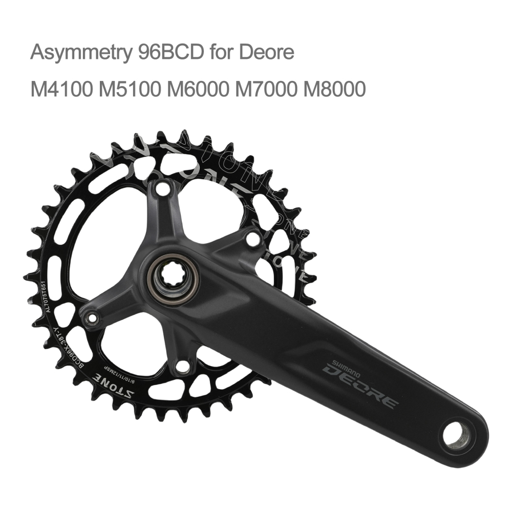 Stone bike Chainring 96BCD Round Oval for Deore M7000 M8000 M9000 M9020 MTB Bike Chain Wheel 30t 34 36 38 40 42 44 46T 48T 96bcd 12 Speed