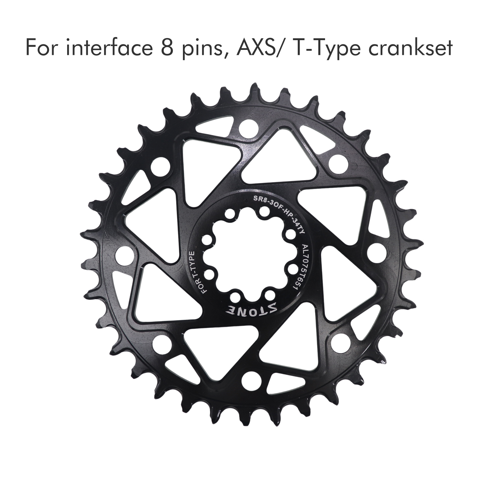 Stone Bike Chainring Aero for AXS Flattop T-type MTB 12S 3mm