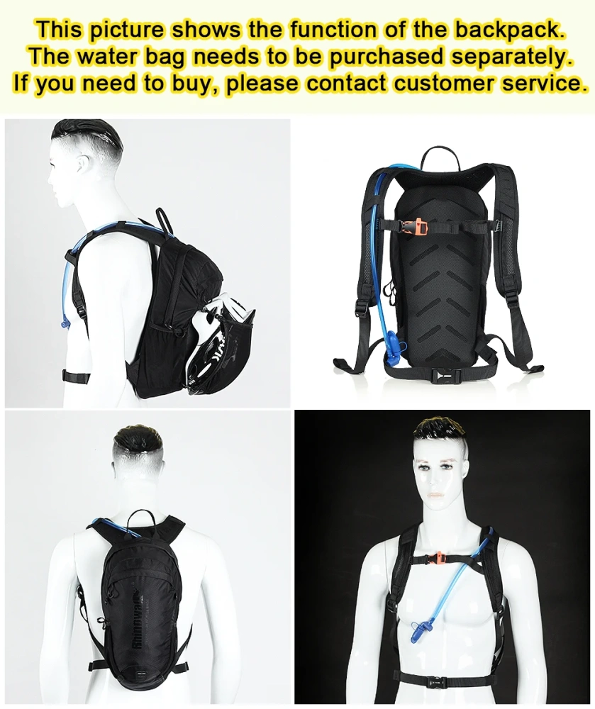 Rhinowalk 12-20L Functional Cycling Backpack Outdoor Camping Backpack Nylon helmet Bag For cycling Lightweight Bicycle Bag