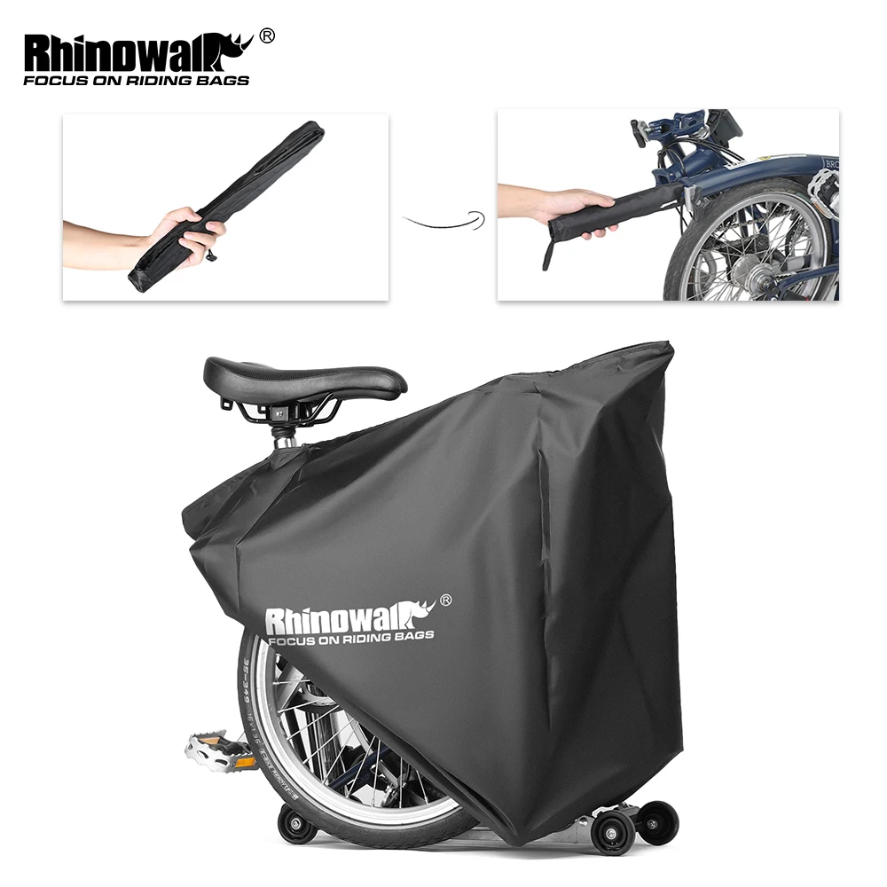 Bike Dust Rain Cover Accessories For Brompton Bike, Foldable Within A Small Bag For Shielding Bike On All Kinds Of Public Transportation Such As Bus Metro Train