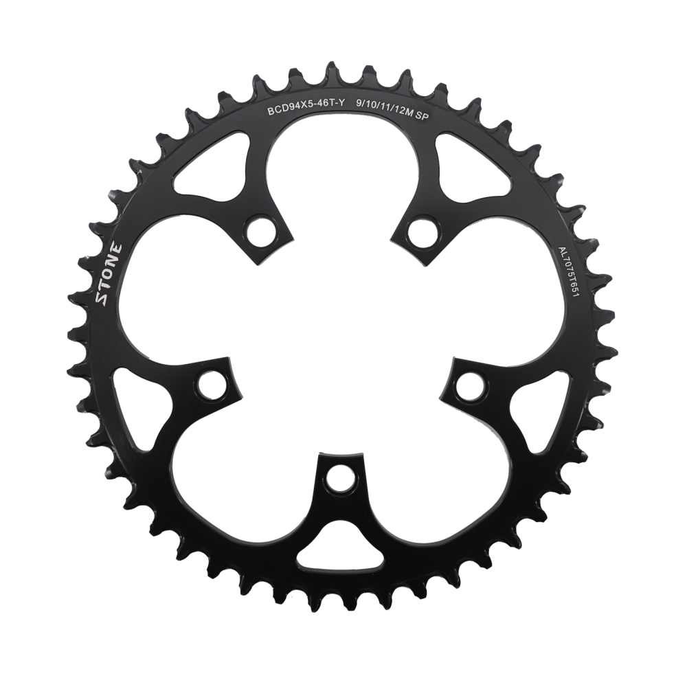 Stone 94BCD Round Chainring 5 Arm Crank 32T 34T 36T 38T 40T 46T Cycling Bike Chainwheel for 94 Bcd 5 Bolts Crank 1x 2x 3x speed