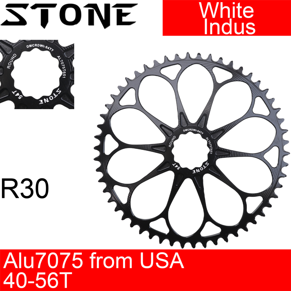 Stone Round Bike Chainring for White Industries industry R30 Crank 40T To 56T Cycling Bike Chainwheel for Road Bike for Brompton Folding Bike