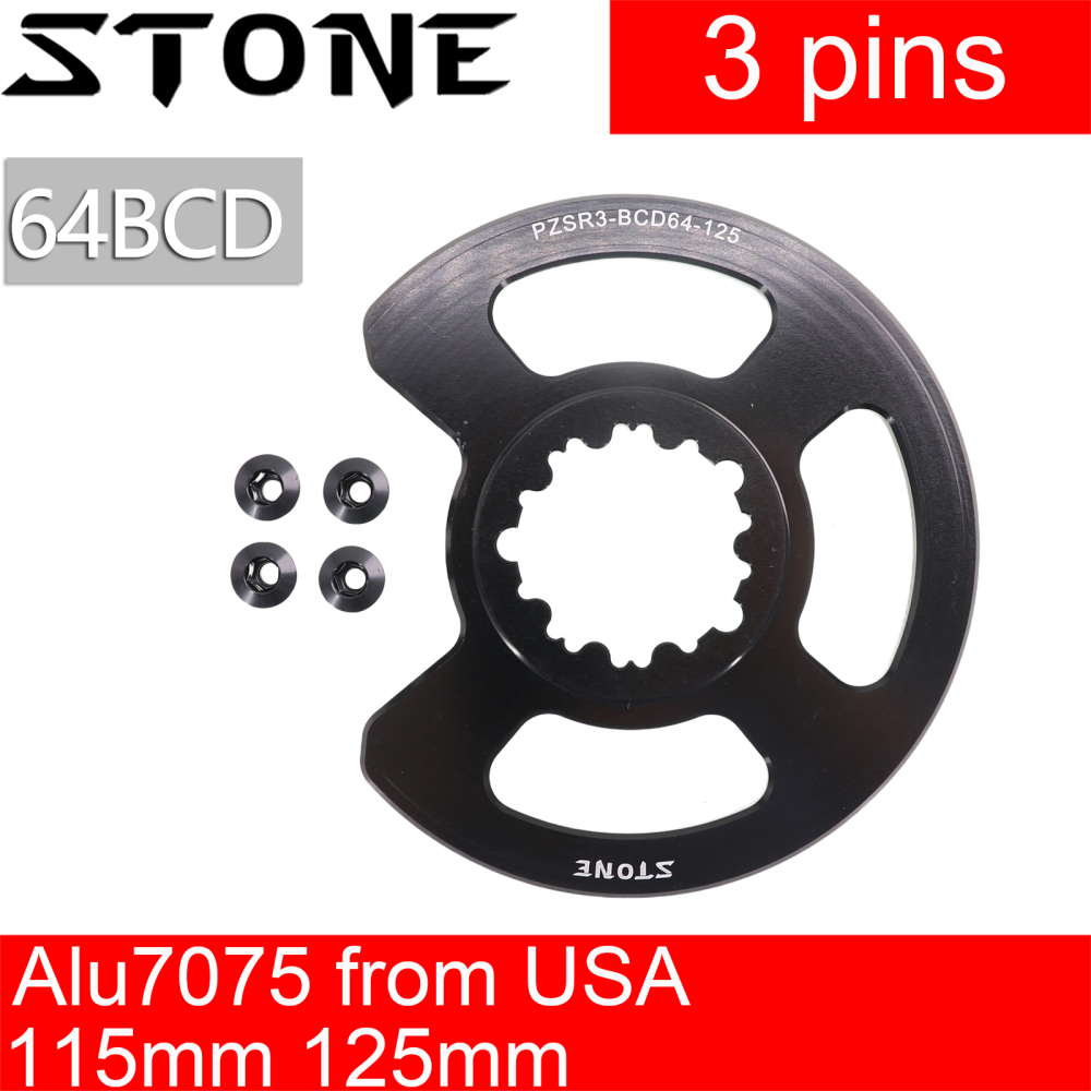 Stone Chainring Adapter Converter Spider with Guard to 64BCD for Sram DUB XX1 Eagle GX X1 NX X0 X9 Crank BMX 22 24 26T 3 pins 115 125mm