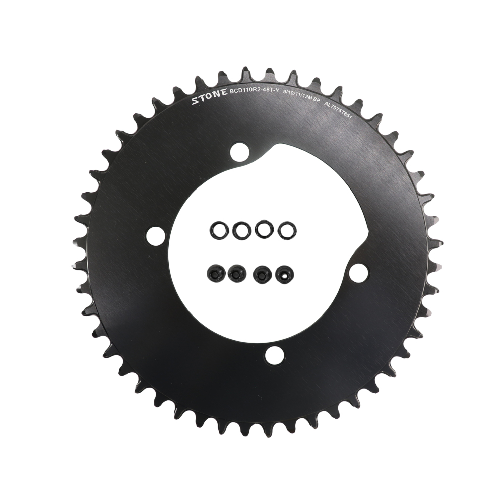 Stone Round Aero Chainring 110BCD for Shimano 105 R7100 UT R8100 DA R9200 42T 48 50 58T 62T 64t 66T 68t 70T Oversized Road Bike 12 Speed