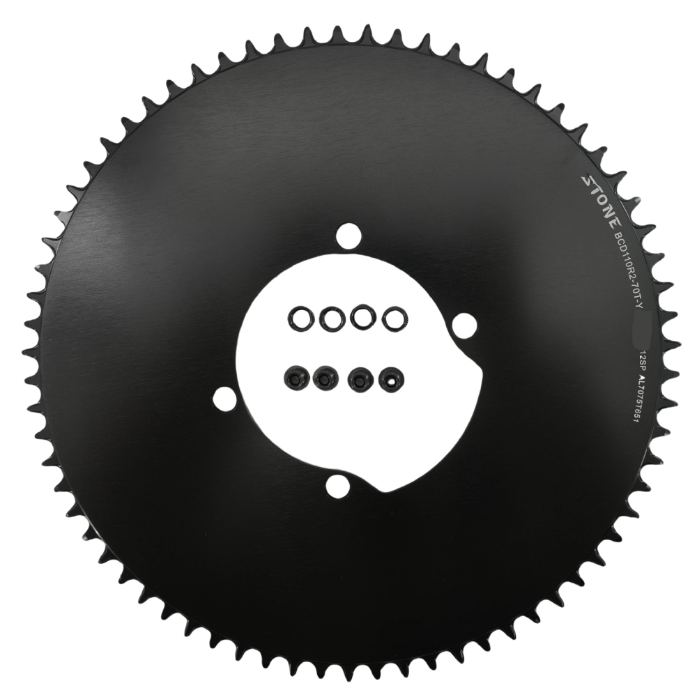 Stone Round Aero Chainring 110BCD for Shimano 105 R7100 UT R8100 DA R9200 42T 48 50 58T 62T 64t 66T 68t 70T Oversized Road Bike 12 Speed