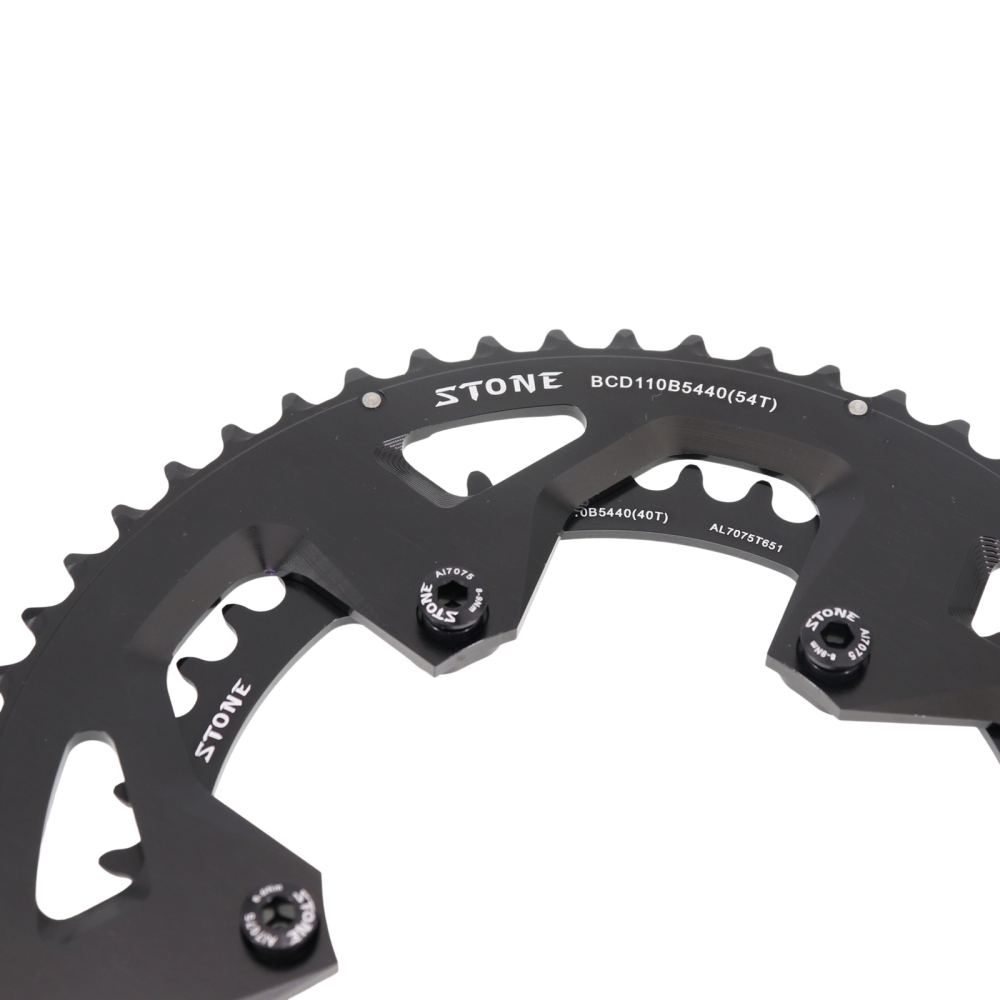 Stone Bike Round Double Chainring 110bcd 2x 52 36T 53 39T 54 40T 50 34 for Sram Red Rival S350 S900 Rotor Force 110 BCD 5 Bolts