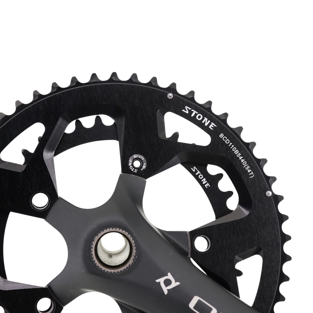 Stone Bike Round Double Chainring 110bcd 2x 52 36T 53 39T 54 40T 50 34 for Sram Red Rival S350 S900 Rotor Force 110 BCD 5 Bolts